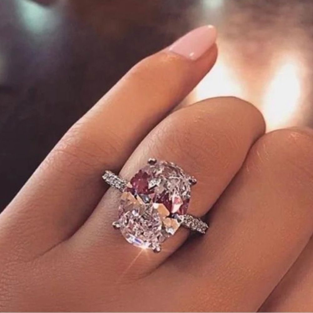 925 ROSEGOLD PROMISE RING - Picture 2 of 3